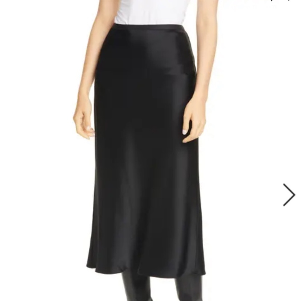 Polo Ralph Lauren Satin Midi Skirt